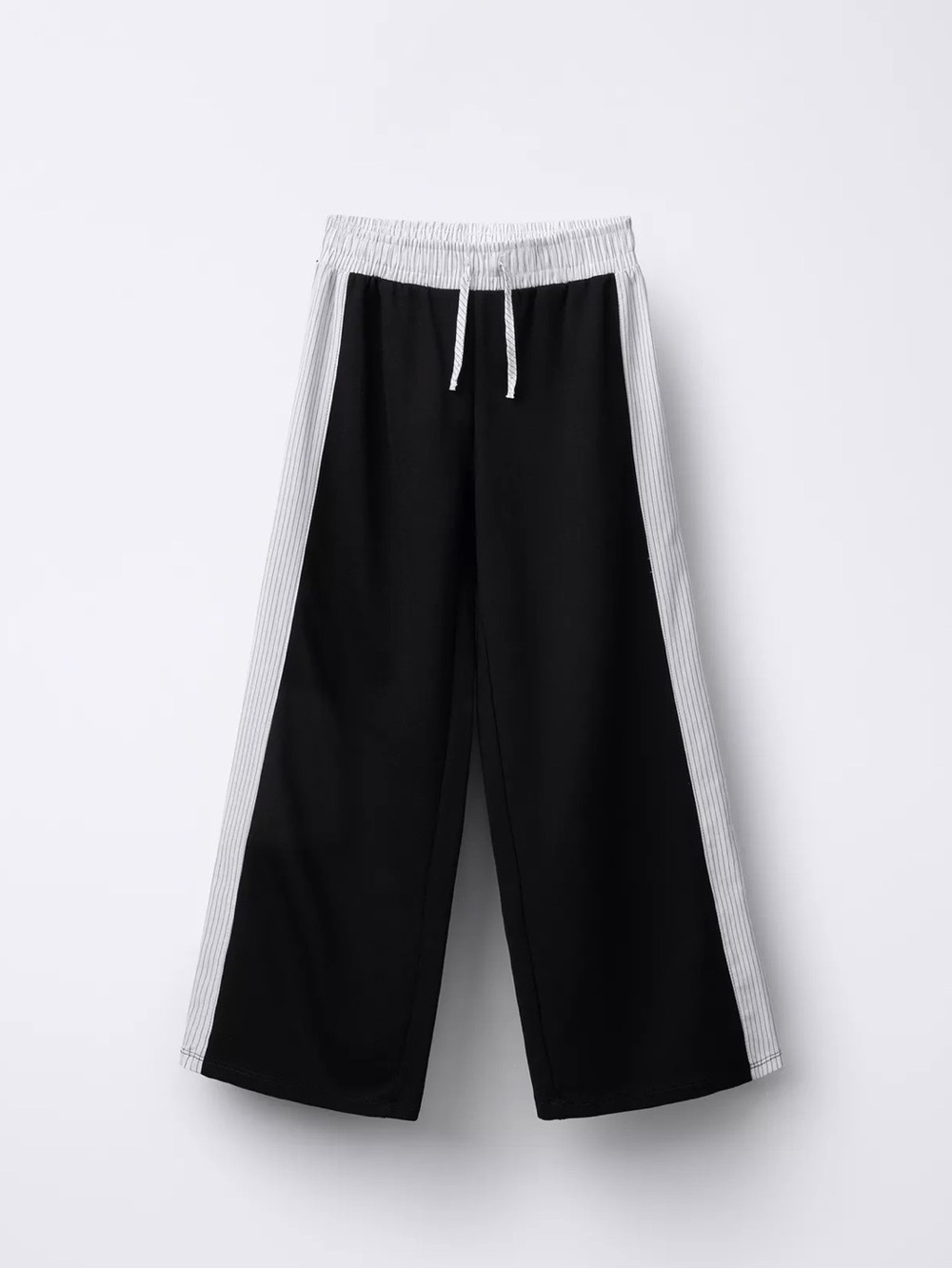 Zara WIDE LEG STRIPED BAND PANTS